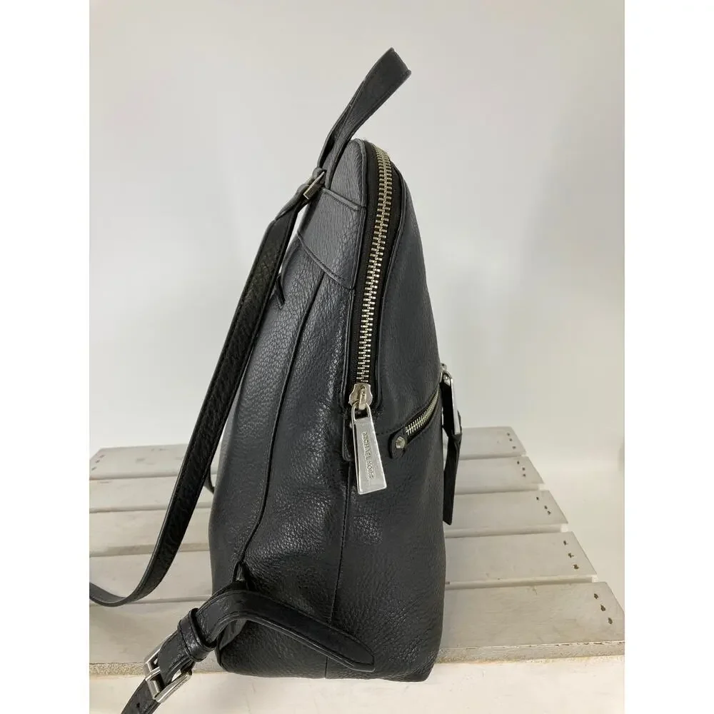 MICHAEL KORS, MEDIUM SIZE BLACK PEBBLED LEATHER BACKPACK (ASIS)